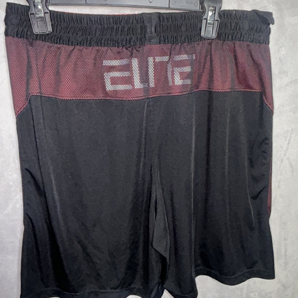 nike men's dri-fit elite basketball shorts infrared black shorts XL